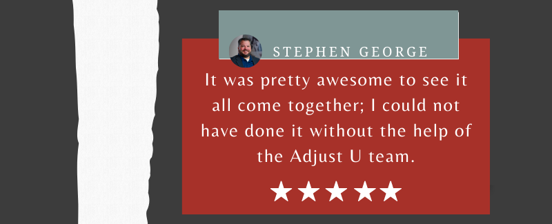 Stephen George testimonial - Adjust U
